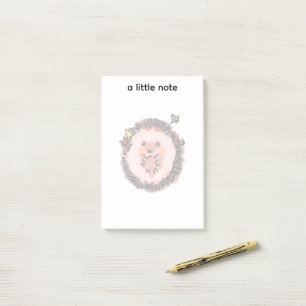 Niedlicher Igel im Herbst Post-it Klebezettel