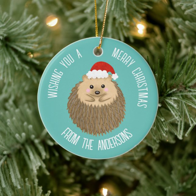 Niedlicher Igel Keramik Ornament (Baum)