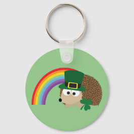 Niedlicher Igel Leprechaun Schlüsselanhänger