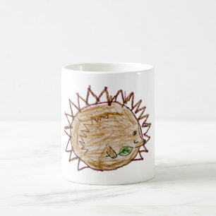 Niedlicher Igel mit Blatt-Kaffeetasse Kaffeetasse