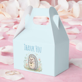 Niedlicher Igel mit Laterne Danke Geschenkschachtel