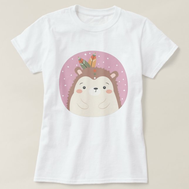 Niedlicher Igel T-Shirt (Design vorne)