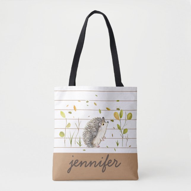 Niedlicher Igel Tote Tasche (Vorderseite)
