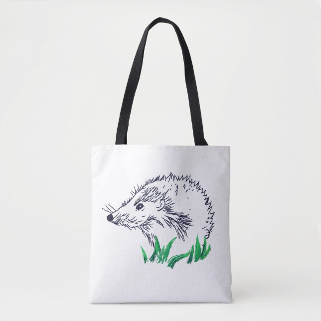 Niedlicher Igel Zeichnend Tote-Tasche Tasche (Vorderseite)