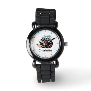 Niedlicher Igels-Name-personalisierte Kinderuhr Armbanduhr