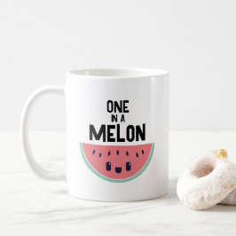 Niedlicher in einem Melon Kaffeetasse