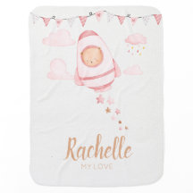 Niedlicher Individuelle Name Bear Baby Girl Blanke