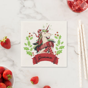 Niedlicher Individuelle Name Serviette