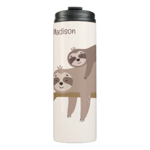 Niedlicher individuelle Name- und Farbschlitz Thermosbecher