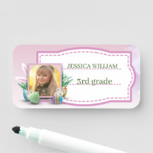 Niedlicher Individuelle Name und Foto 3. Klasse