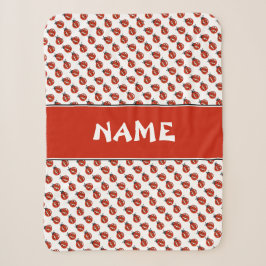 Niedlicher Individuelle Name "White & Red Ladybugs Sherpadecke