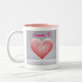 Niedlicher, individueller Name und Foto für Gesche Zweifarbige Tasse