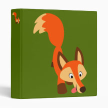 Niedlicher inquisitiver Cartoon Fox