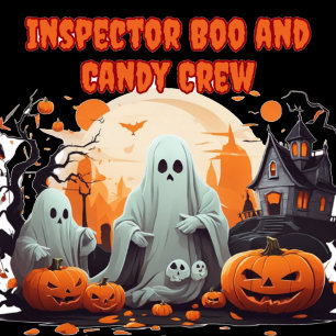 Niedlicher Inspektor Boo und Bonbons Crew Tasche