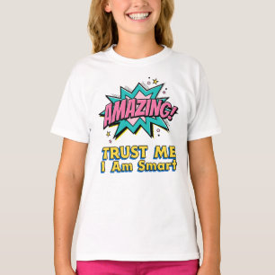 Niedlicher, intelligenter Kindermädchen Kindermä T-Shirt
