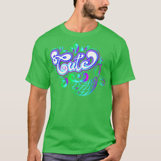 Niedlicher Iridescent Mermaid-Schwanz T-Shirt