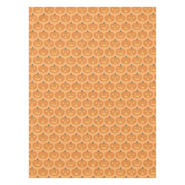 Niedlicher Jack O'Lantern Cotton Tablecloth, 52"x7 Tischdecke (Vorderseite)