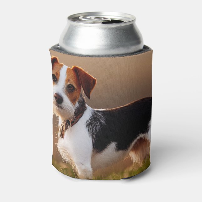 Niedlicher Jack Russel Terrier Dog Foto Dosenkühler (Kanne Rückseite)