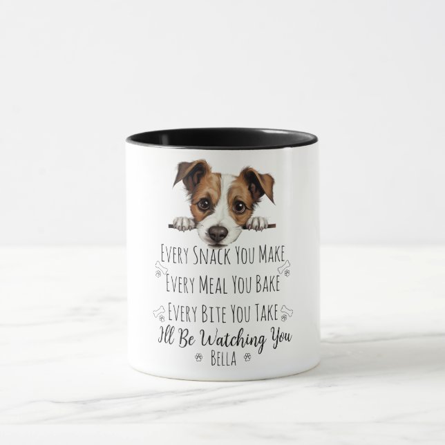 Niedlicher Jack Russell Dog Funny Custom Tasse (Zentrum)