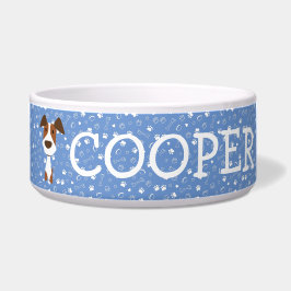 Niedlicher Jack Russell Terrier Dog Anpassbarer Na Napf