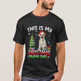 Niedlicher Jack Russell Terrier Dog Lover Santa Ch T-Shirt