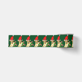 Niedlicher Jack Russell Terrier Welpe Weihnachten Ripsband