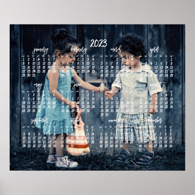 Niedlicher Jahreskalender 2023 Foto-Poster Poster (Vorne)