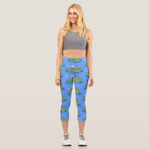 Niedlicher Junge Segelschiff und Hunderuderschiff Capri Leggings
