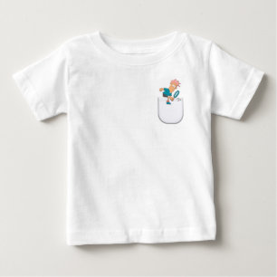 Niedlicher Junge sucht den T - Shirt Vector Pocket