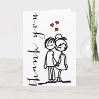 Niedlicher Junge und Mädchen in der Liebe Doodles 