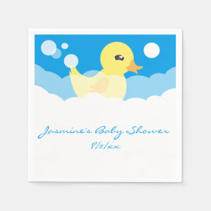Niedlicher Jungen-Ducky Baby-Gummidusche Serviette