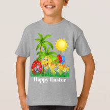 Niedlicher Jungen Ostern-Dinosaurier addieren