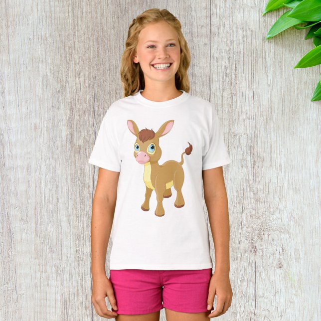 Niedlicher junger Donkey mit großen blauen Augen T-Shirt (Von Creator hochgeladen)