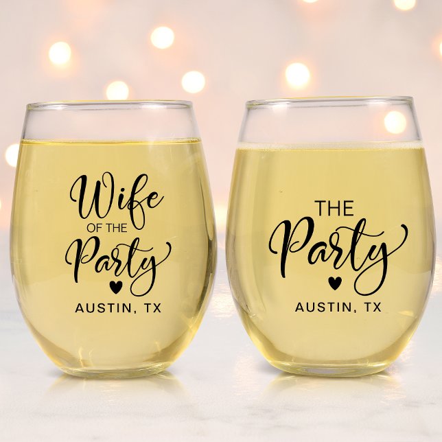 Niedlicher Junggeselinnen-Abschied Weinglas Ohne Stiel (Von Creator hochgeladen)