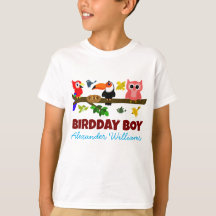 Niedlicher Jungle Birds Illustration Bird Birthday