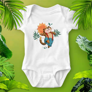 Niedlicher Jungle Leopard Baby Strampler