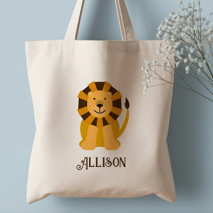 Niedlicher Jungle Lion Personalisiert Tote Beutel  Tragetasche