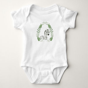 Niedlicher Jungle Safari Zebra Baby Strampler