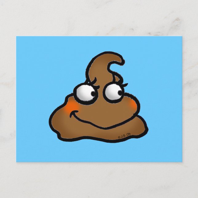 Niedlicher kack postkarte (Vorderseite)