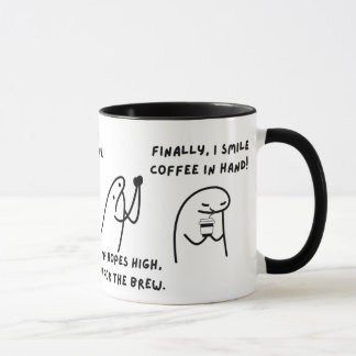 Niedlicher Kaffee Lover Cartoon Morgens Tasse