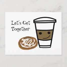 Niedlicher Kaffee Postkarte