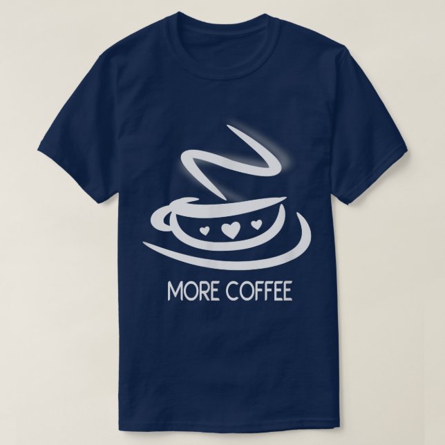 Niedlicher Kaffee T-Shirt (Design vorne)
