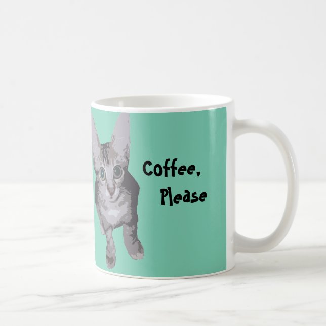 Niedlicher Kaffeebitte Kitty Kaffeetasse (Rechts)