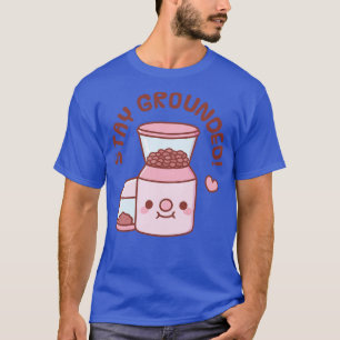 Niedlicher Kaffeemaschine Bleibe gemahlene Puppe T-Shirt