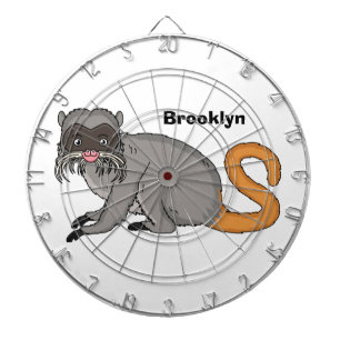 Niedlicher Kaiser Tamarin Illustrator Cartoon Dartscheibe