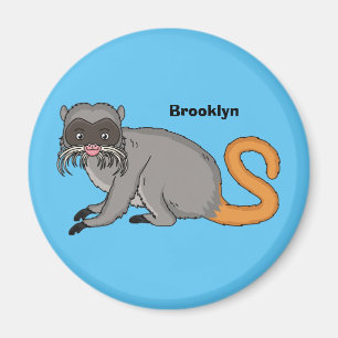 Niedlicher Kaiser Tamarin Illustrator Cartoon Magnet