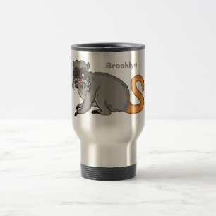 Niedlicher Kaiser Tamarin Illustrator Cartoon Reisebecher