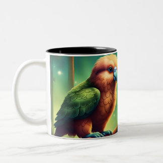Niedlicher Kakapo-Vogel Zweifarbige Tasse