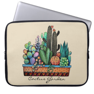 Niedlicher Kakteen Garden in Pot Laptopschutzhülle