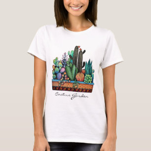 Niedlicher Kakteen Garden in Pot T-Shirt